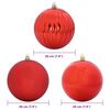 vidaXL Christmas Bauble Set 4 pcs Red