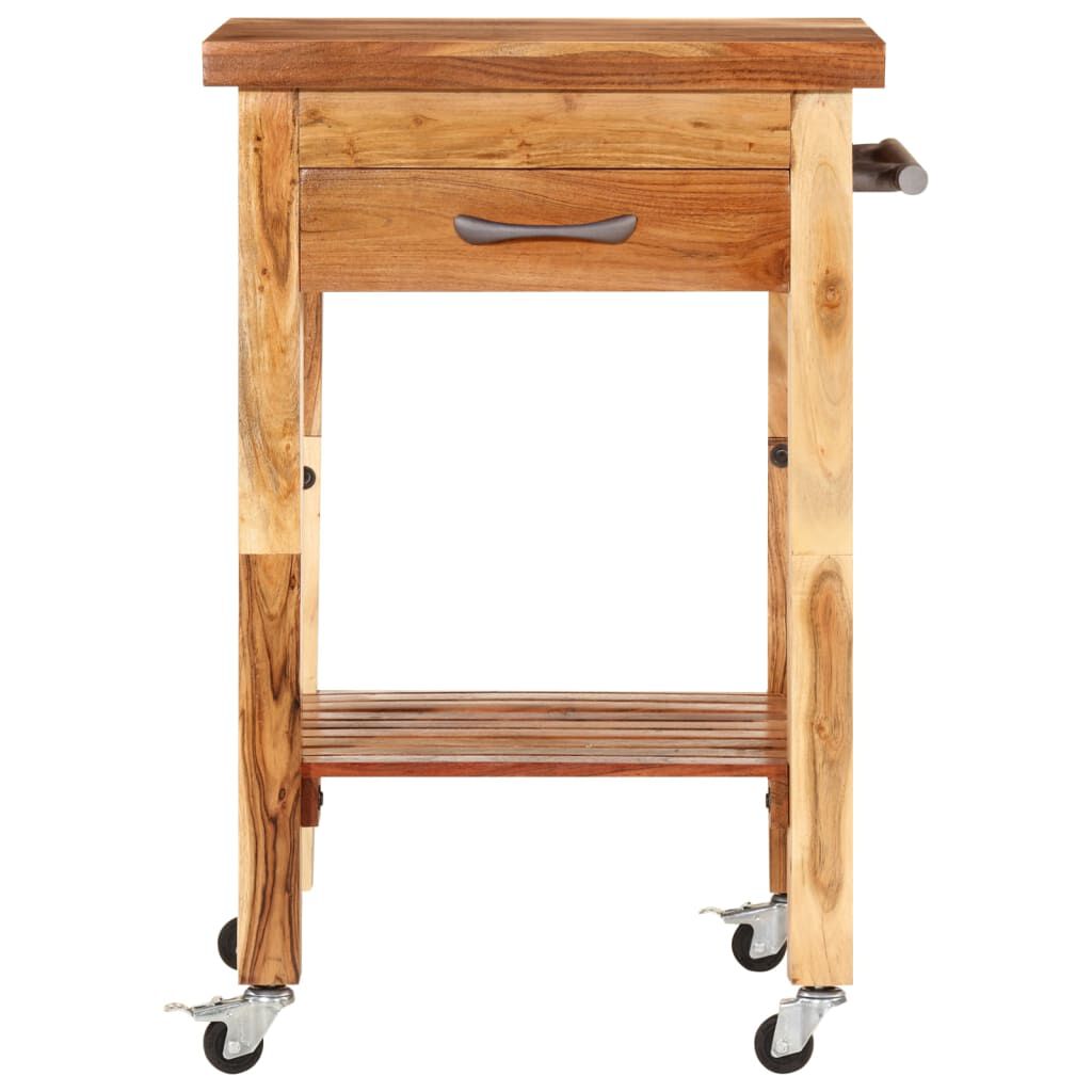 vidaXL Kitchen Trolley 55x55x89 cm Solid Wood Acacia