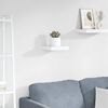 vidaXL Floating Wall Shelf High Gloss White 23x23.5x3.8 cm MDF