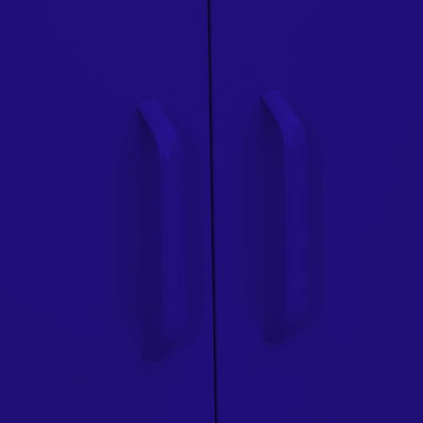 vidaXL Storage Cabinet Navy Blue 80x35x101.5 cm Steel