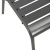 vidaXL 3 Piece Bistro Set Steel Dark Grey