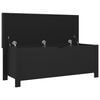 vidaXL Storage Box with Cushion Black 105x40x45 cm