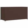 vidaXL Garden Storage Box Brown 120x50x60 cm Poly Rattan