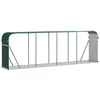 vidaXL Log Holder Green 300x45x100 cm Galvanised Steel