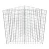 vidaXL Gabion Raised Bed Galvanised Steel 75x75x100 cm