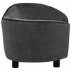 vidaXL Dog Sofa Dark Grey 69x49x40 cm Plush