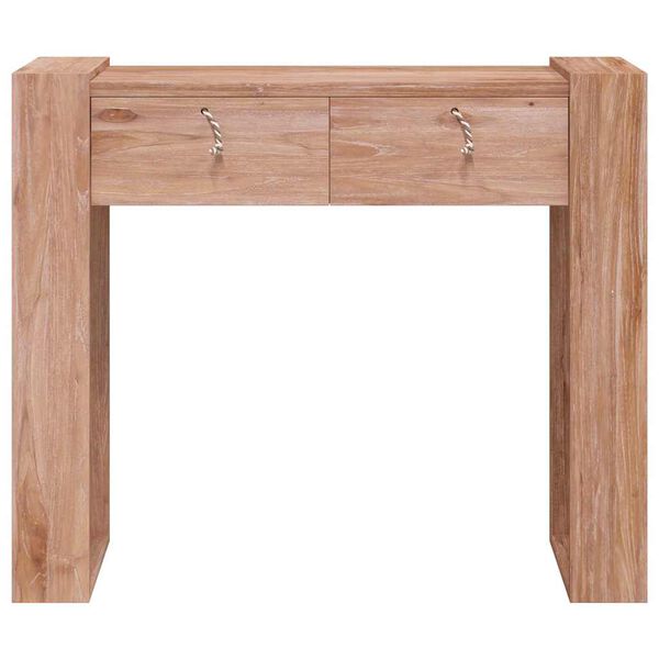 vidaXL Console Table 90x35x75 cm Solid Teak Wood