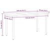 vidaXL 5 Piece Garden Dining Set Black