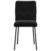 vidaXL Dining Chairs 2 pcs Black Velvet