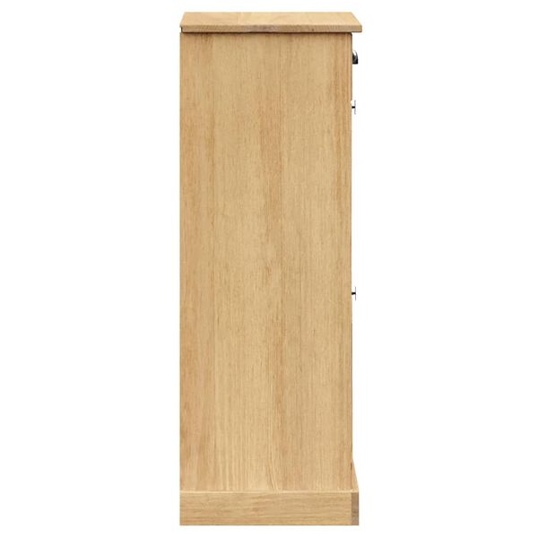 vidaXL Shoe Cabinet VIGO 60x35x96 cm Solid Wood Pine