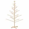 vidaXL Wooden Christmas Tree with Stand Natural 150 cm Solid pine wood