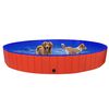 vidaXL Foldable Dog Swimming Pool Red 300x40 cm PVC