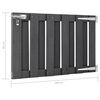 vidaXL Garden Gate WPC 100x60 cm Grey