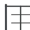 vidaXL Metal Bed Frame without Mattress with Footboard Black 150x200cm