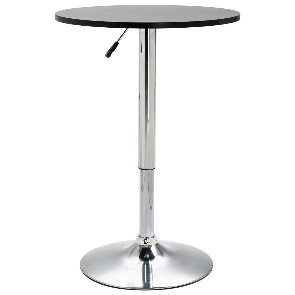 vidaXL 3 Piece Bar Set Black and Dark Grey