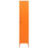 vidaXL Locker Cabinet Orange 35x46x180 cm Steel