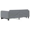 vidaXL Daybed with Trundle without Mattress Light Grey 100x190 cm