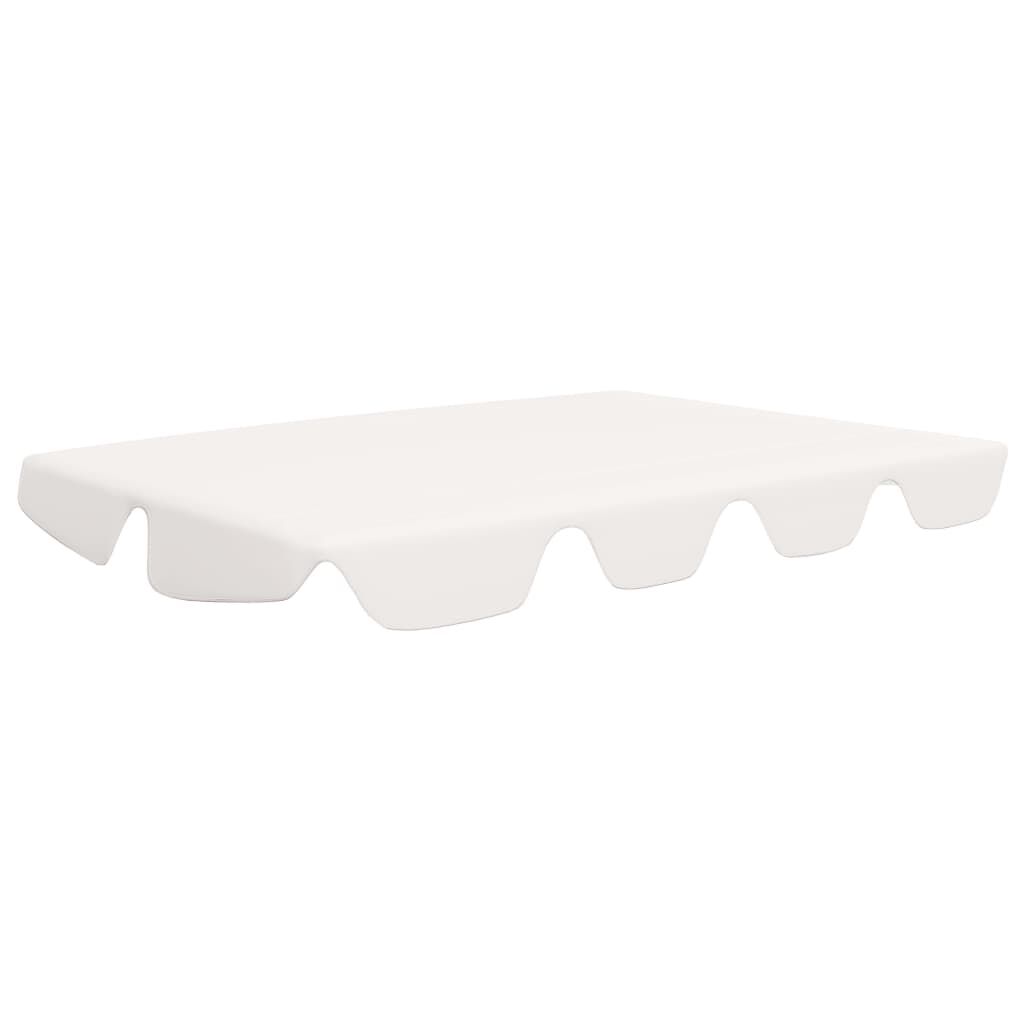 vidaXL Replacement Canopy for Garden Swing White 188/168x145/110 cm