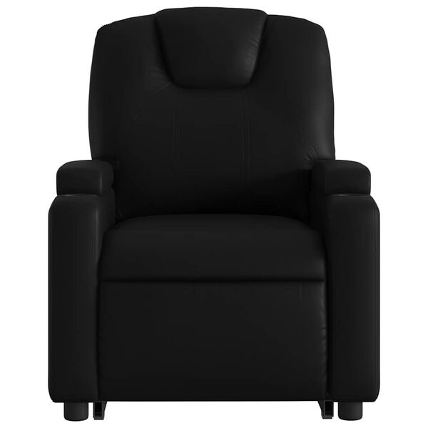vidaXL Electric Stand up Recliner Chair Black Faux Leather