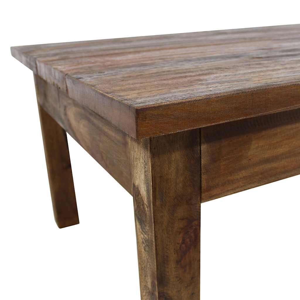 vidaXL Coffee Table Solid Mahogany Wood 98x73x45 cm