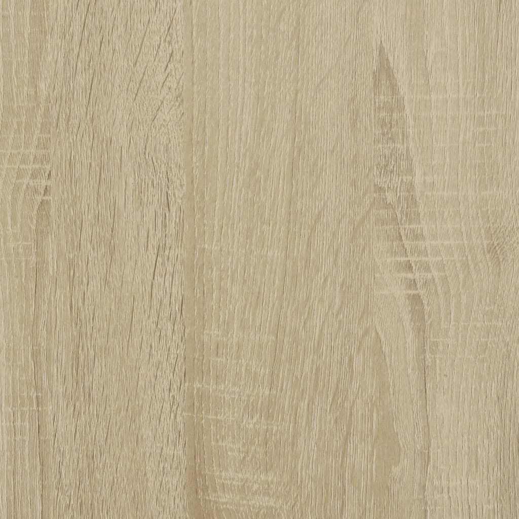 vidaXL 4 Piece Bathroom Furniture Set Smoked Oak Engineered Wood