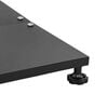 vidaXL Outdoor Umbrella Base Adjustable Black 45 x 45 x 31 cm Steel