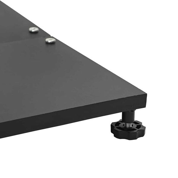 vidaXL Outdoor Umbrella Bases Black 45 x 45 x 31 cm Steel