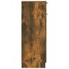 vidaXL Bathroom Cabinet Smoked Oak 32x34x90 cm Engineered Wood