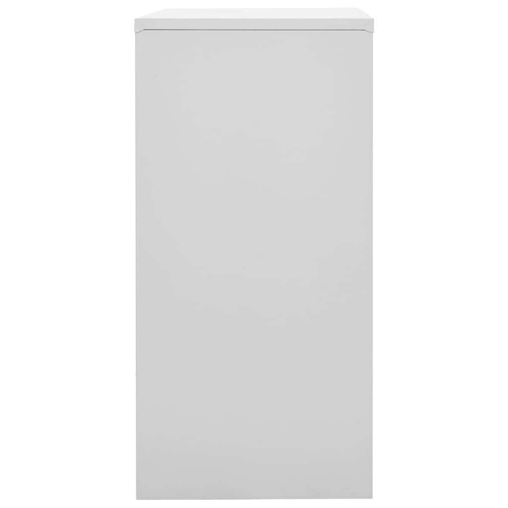 vidaXL Locker Cabinet Light Grey and Green 90x45x92.5 cm Steel