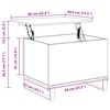vidaXL Coffee Table Brown Oak 60x44.5x45 cm Engineered Wood