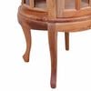 vidaXL Vitrine Cabinet Natural 50x50x76 cm Solid Mahogany Wood