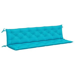 vidaXL Garden Bench Cushions 2pcs Turquoise 200x50x7cm Fabric