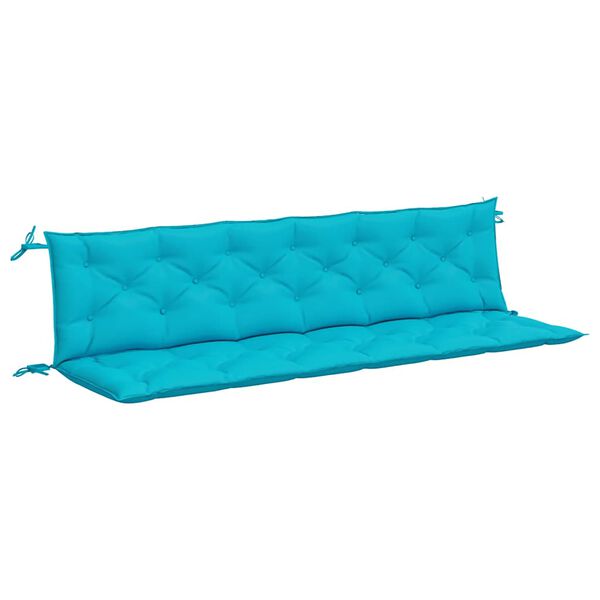 vidaXL Garden Bench Cushions 2pcs Turquoise 200x50x7cm Fabric