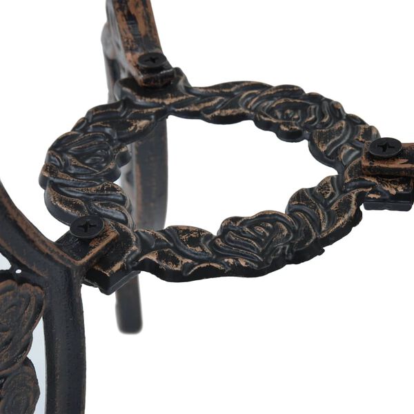 vidaXL 3 Piece Bistro Set Cast Aluminium