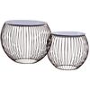 vidaXL Coffee Table 2 pcs Gold