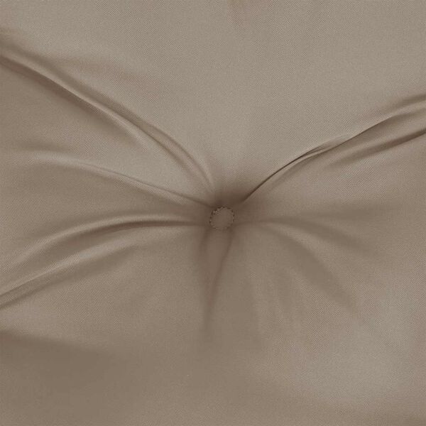vidaXL Garden Bench Cushion Taupe 100x(50+50)x7cm Oxford Fabric