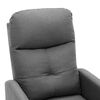 vidaXL Electric Recliner Chair Light Grey Fabric