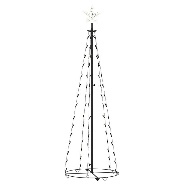 vidaXL Christmas Cone Tree Warm White 84 LEDs Decoration 50x150 cm