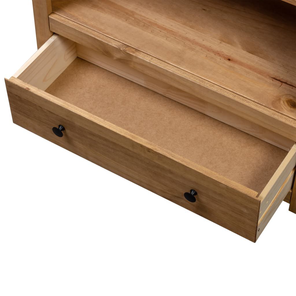 vidaXL Bookcase 80x35x110 cm Solid Pine Wood Panama Range