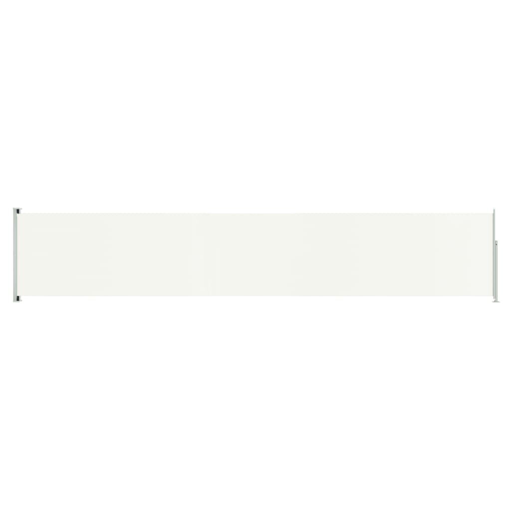 vidaXL Patio Retractable Side Awning 117x600 cm Cream