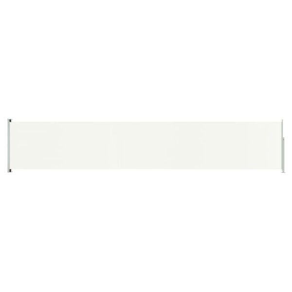 vidaXL Patio Retractable Side Awning 117x600 cm Cream