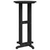 vidaXL Bar Table Black 55 x 55 x 107 cm HDPE