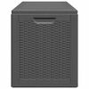 vidaXL Garden Storage Box 180L Black PP Rattan
