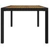 vidaXL 9 Piece Outdoor Dining Set with Cushions Poly Rattan Black
