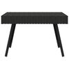 vidaXL Foldable Side Table Black 60x40x38 cm Poly Rattan
