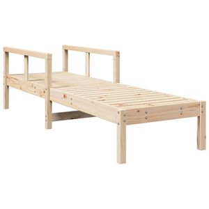 vidaXL Sun Lounger 199.5x62x55 cm Solid Wood Pine