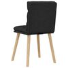 vidaXL Dining Chairs 4 pcs Black Fabric