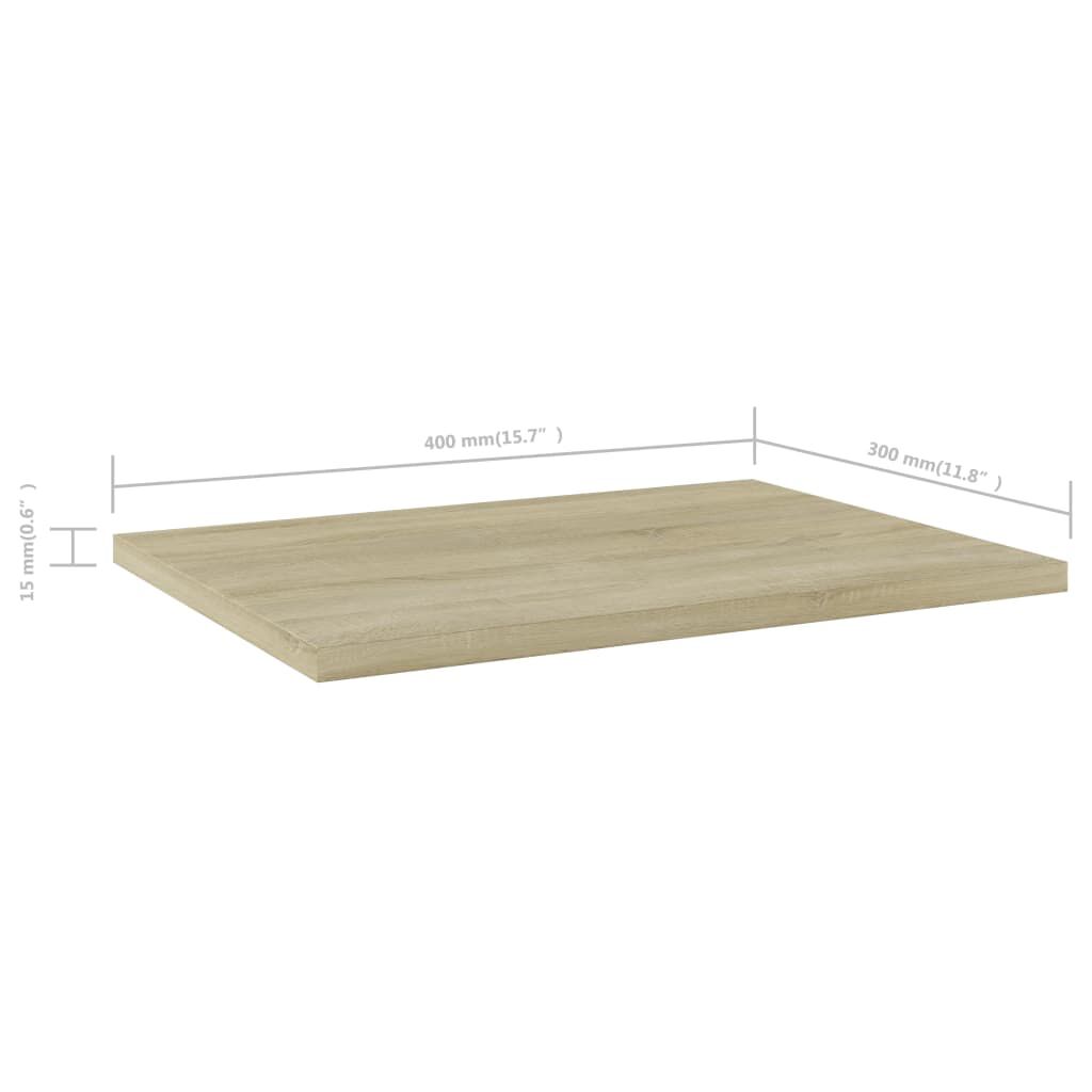 vidaXL Bookshelf Boards 8 pcs Sonoma Oak 40x30x1.5 cm Engineered Wood
