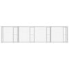 vidaXL Dog Cage Silver 800 x 200 x 200 cm Galvanised Steel