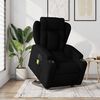vidaXL Electric Stand up Massage Recliner Chair Black Fabric